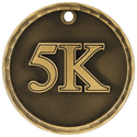 Antique Gold 2" 3D 5K Medal