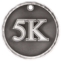 Antique Silver 2" 3D 5K Medal