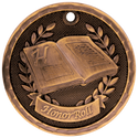 Antique Bronze 2" 3D Honor Roll Medal