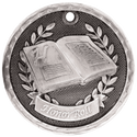 Antique Silver 2" 3D Honor Roll Medal