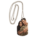 Gloss 2 2-Sided Aluminum Dog Tag with Chain