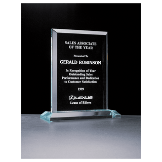 7" x 8 1/4" Apex Series Jade Acrylic Award