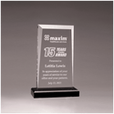 Clear Acrylic Award with Black 5" x 7 3/4" Apex Series Base
