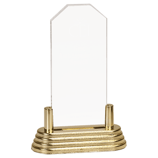 Clear Large Clip Corner Acrylic with Base