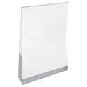 Silver 4 1/2" x 7" Acrylic Wedge