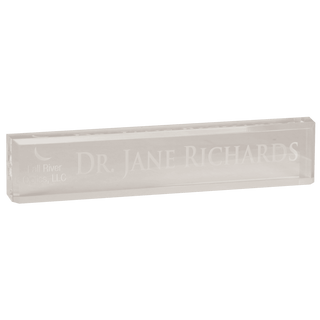 Clear 10" x 2" Acrylic Desk Wedge