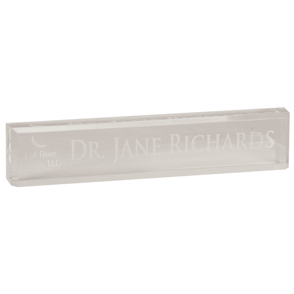 Clear 8" x 2" Acrylic Desk Wedge