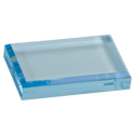 Blue 4" x 2 1/2" Acrylic Paperweight