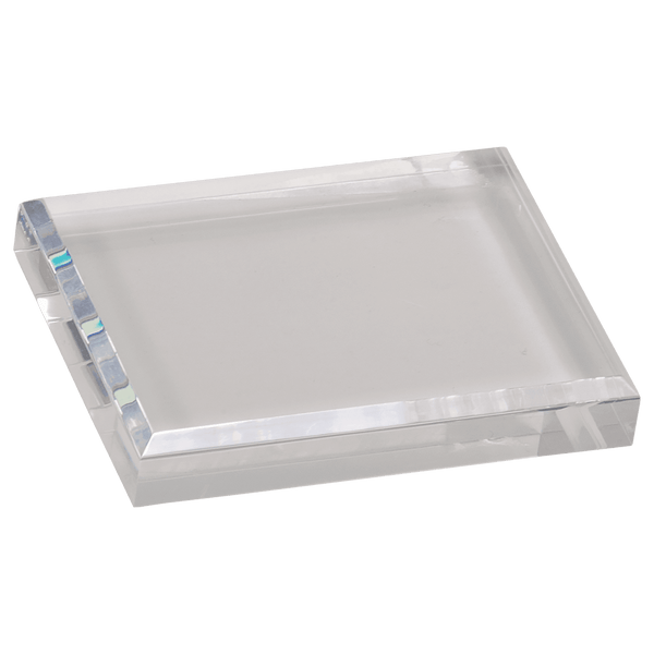 Clear 4 1/2" x 3 1/2" Acrylic Paperweight
