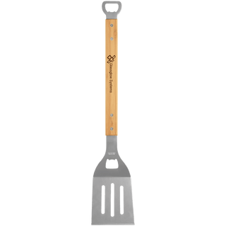 19 1/4" Bamboo Barbeque Spatula with Bottle Opener