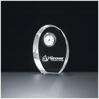 3 7/8" x 4 7/8" Crystal Clock