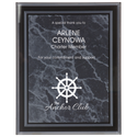 Black 7" x 9" Marble Border -Plaq Acrylic