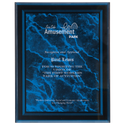 Blue 7" x 9" Marble Border -Plaq Acrylic