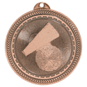 Antique Bronze 2" Cheer Laserable BriteLazer Medal