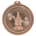 Antique Bronze 2" Competitive Cheer Laserable BriteLazer Medal