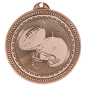 Antique Bronze 2" Football Laserable BriteLazer Medal