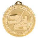Bright Gold 2" Hockey Laserable BriteLazer Medal