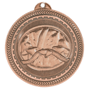 Antique Bronze 2" Martial Arts Laserable BriteLazer Medal