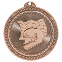 Antique Bronze 2" Racing Laserable BriteLazer Medal