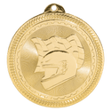 Bright Gold 2" Racing Laserable BriteLazer Medal