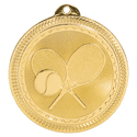 Bright Gold 2" Tennis Laserable BriteLazer Medal