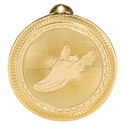 Bright Gold 2" Track Laserable BriteLazer Medal