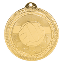 Bright Gold 2" Volleyball Laserable BriteLazer Medal