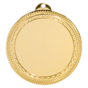 Bright Gold 2 3/4" 2" Insert Holder Laserable BriteLazer Medal
