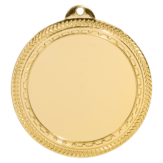 Bright Gold 2 3/4" 2" Insert Holder Laserable BriteLazer Medal