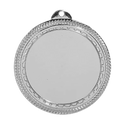 Bright Silver 2 3/4" 2" Insert Holder Laserable BriteLazer Medal
