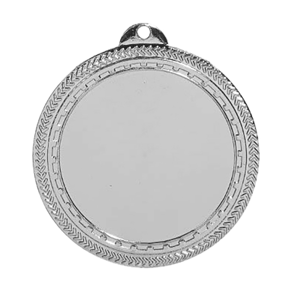 Bright Silver 2 3/4" 2" Insert Holder Laserable BriteLazer Medal