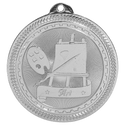 Bright Silver 2" Art Laserable BriteLazer Medal