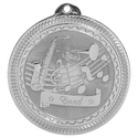 Bright Silver 2" Band Laserable BriteLazer Medal