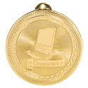 Bright Gold 2" Computers Laserable BriteLazer Medal