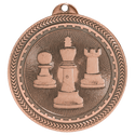 Antique Bronze 2" Chess Laserable BriteLazer Medal