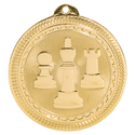 Bright Gold 2" Chess Laserable BriteLazer Medal