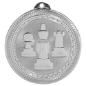 Bright Silver 2" Chess Laserable BriteLazer Medal