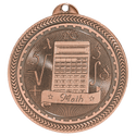 Antique Bronze 2" Math Laserable BriteLazer Medal