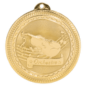 Bright Gold 2" Orchestra Laserable BriteLazer Medal
