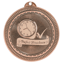 Antique Bronze 2" Perfect Attendance Laserable BriteLazer Medal