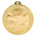 Bright Gold 2" Sportsmanship Laserable BriteLazer Medal