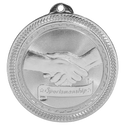 Bright Silver 2" Sportsmanship Laserable BriteLazer Medal