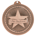Antique Bronze 2" Star Performer Laserable BriteLazer Medal