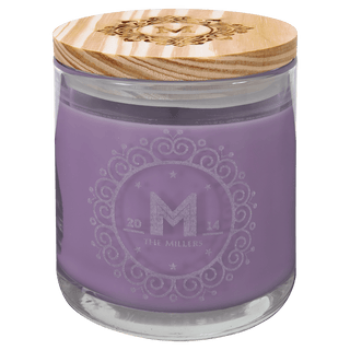 14 oz. Lavender Vanilla Candle in a Glass Holder with Wood Lid