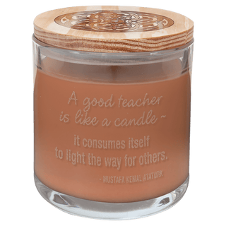 14 oz. Tropical Coconut Candle in a Glass Holder with Wood Lid