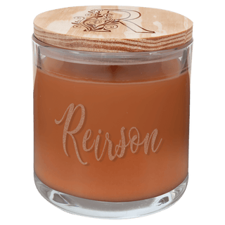 14 oz. Pumpkin Spice Candle in a Glass Holder with Wood Lid