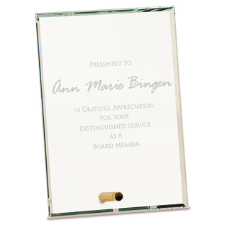 5" x 7" Clear Rectangle CrystalEdge Glass