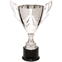 Silver 15" Completed Metal Cup Trophy on Plastic Base