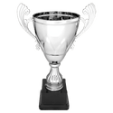 Silver 11" Completed Metal Cup on Plastic Base