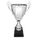 Silver 13" Completed Metal Cup on Plastic Base